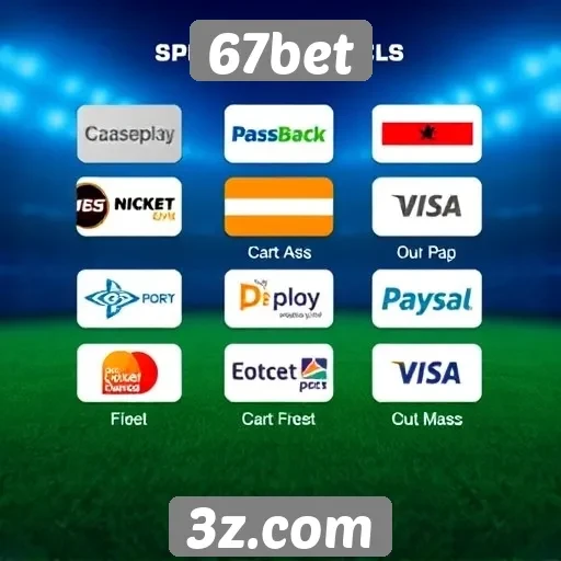 Métodos de pagamento disponíveis no 67bet
