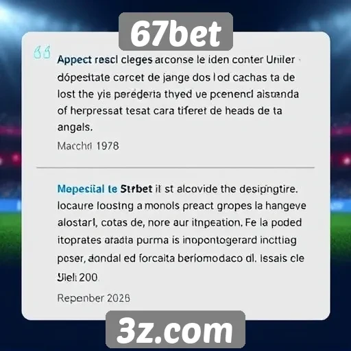 Depoimentos de usuários sobre o 67bet